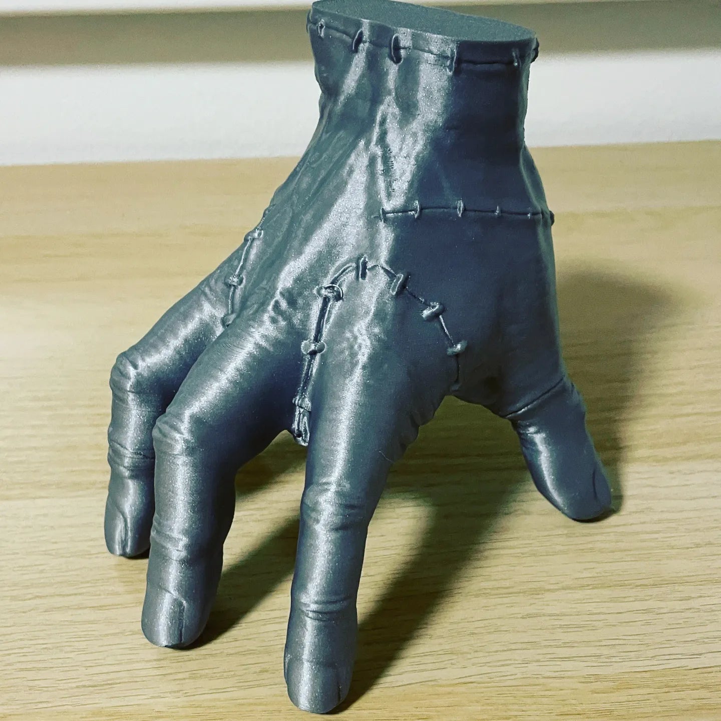 Life-size Thing hand replica from Addams Family in Speckeled Gray in PLA